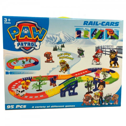 Набор гоночный "Щенячий Патруль" (95 деталей)-1