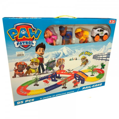 Набор гоночный "Щенячий Патруль" (95 деталей)