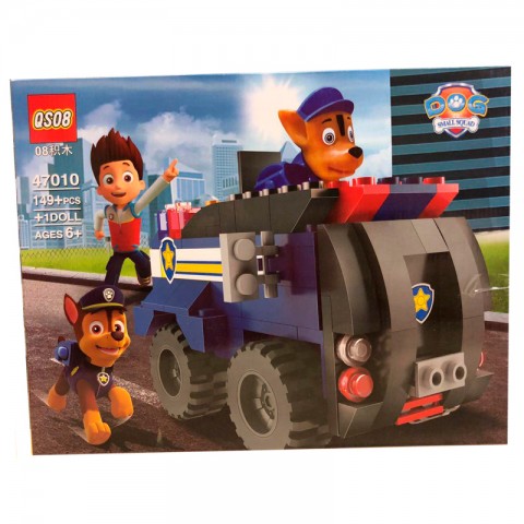 Игрушка-конструктор "Щенячий Патруль" полицейская машина -1