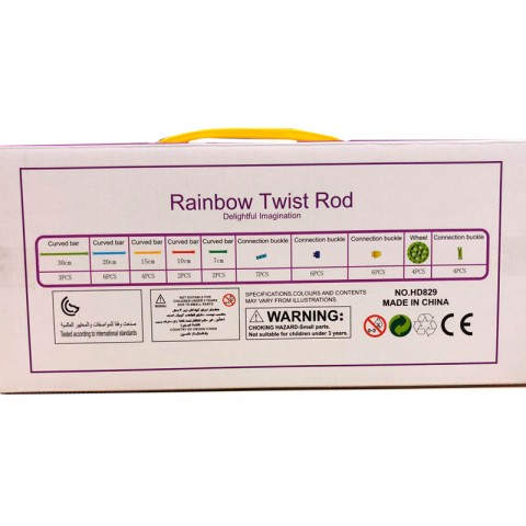 Игрушка-конструктор 123 "Rainbow Twist Rod" 44 детали-2