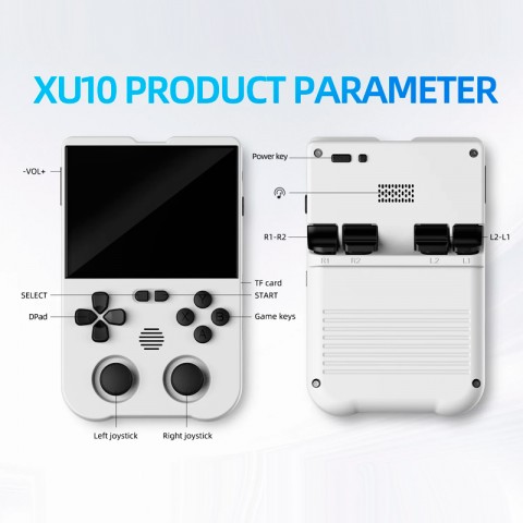 Портативная игровая консоль Ampown XU10, 64Gb, 3.5" дюйма, LINUX, 20+ игровых платформ-3