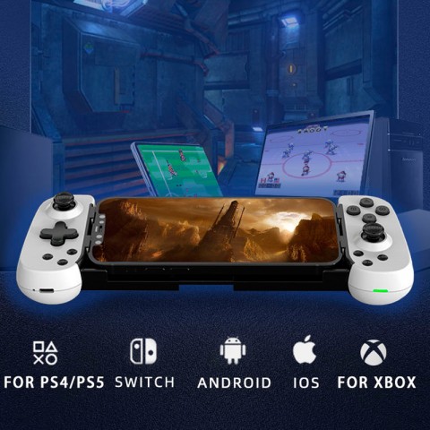 Универсальный игровой контроллер D6 для смартфона (Android/iOS), ПК (Windows/Mac OS), игровых приставок (Xbox, PS4, Switch)-2