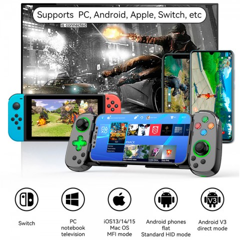 Универсальный игровой контроллер для смартфона (Android/iOS), ПК (Windows/Mac OS), игровых приставок (Xbox, PS4, Switch)-5