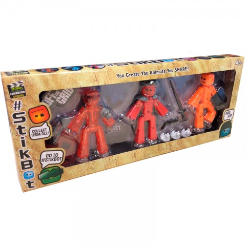 Набор для анимации Zing StikBot "Войны" 3 штуки