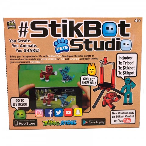 Набор для анимации StikBot "Стикбот, собака, штатив"-1