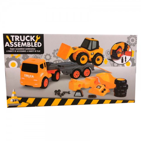 Набор-конструктор CXL "Грузовик и бульдозер"-3