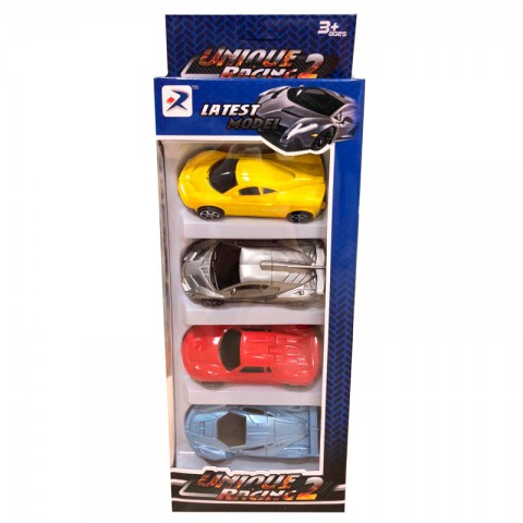 Набор инерционных машинок Unique Racing 2 (4 шт)