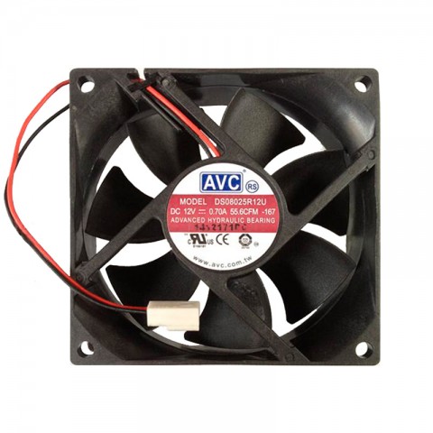 Вентилятор AVC DS08025R12U 12V, 0.07A (80x80x25мм) 2pin