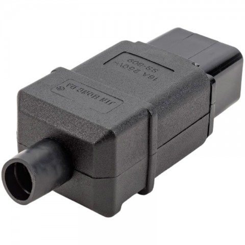 Разборная вилка С19, 16А, 250V, черная-3