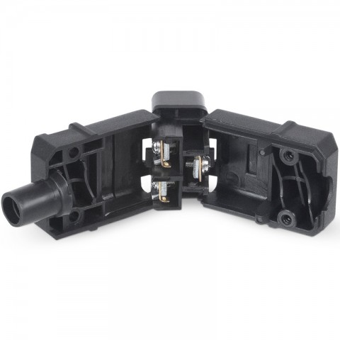 Разборная вилка С19, 16А, 250V, черная-1