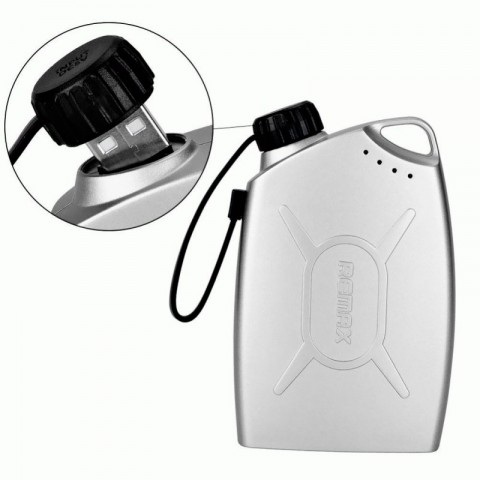 Внешний аккумулятор Remax Oil Drum Power Bank 6000 mAh, серебряный-2