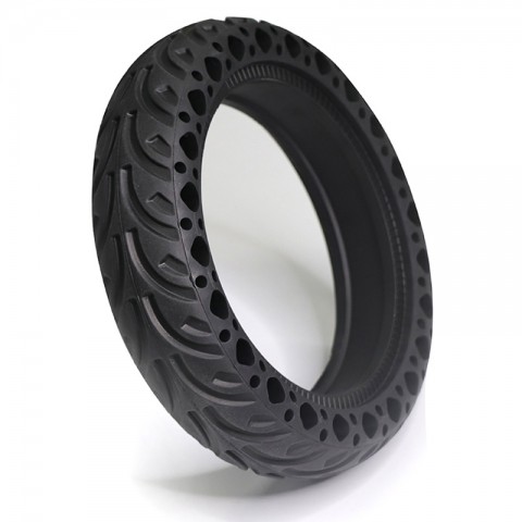 Бескамерная покрышка  с отверстиями для элeктросамоката Xiaomi M365 (соты)-1
