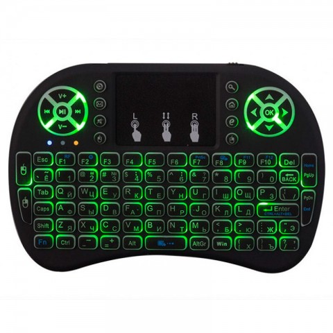 Беспроводная клавиатура i8 с подсветкой-5