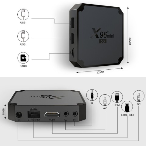 ТВ-приставка X96 mini 5G, 16/2Gb, Android-4