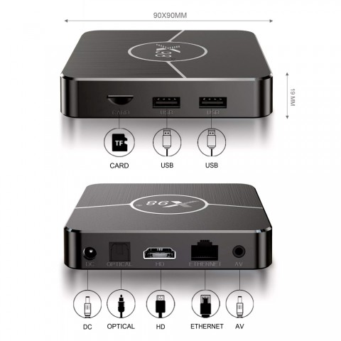 ТВ-приставка X98 Plus, 16/2Gb, Android-4