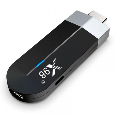 Смарт ТВ-стик X98 S500 Pro 4/32Gb на Андроиде 11 + AirMouse G10S-1