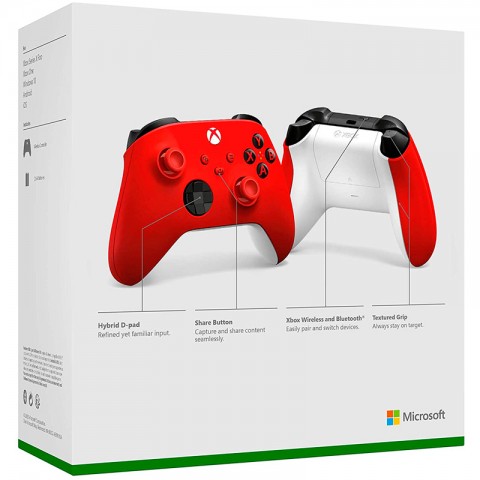 Игровой контроллер (геймпад) Xbox Series X/S, красный, оригинальный-3