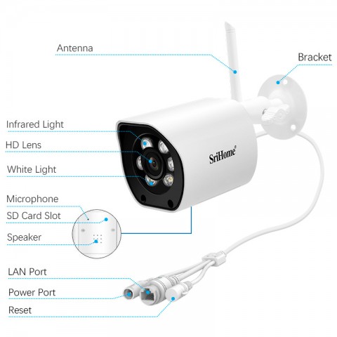 Уличная iP-камера SriHome SH034 QHD AI Outdoor Camera-4