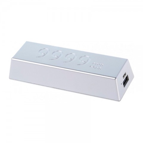 Внешний аккумулятор Remax "серебряный слиток"