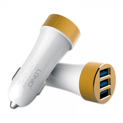 Автомобильное зарядное LDNIO DL-C50 Lightning, белое-1