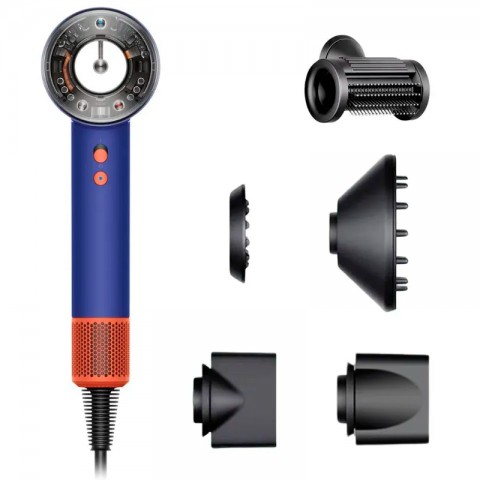Фен для волос Dyson Nural Vinca Blue/Topaz Orange (HD16) + кейс-1