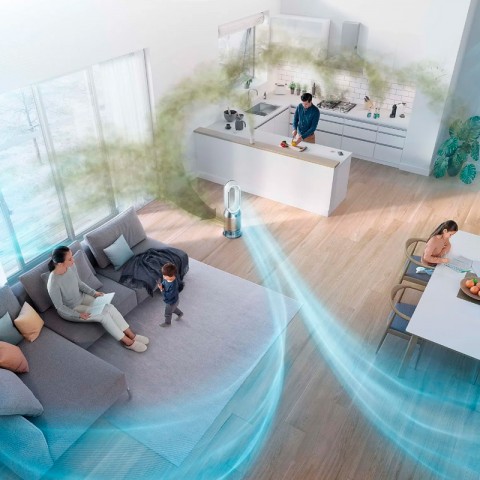 Очиститель воздуха Dyson PH2 De-NOx Purifier Humidify+Cool (PH05), Белый/Золотой-4