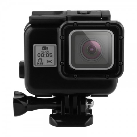 Бокс водонепроницаемый 60м для GoPro Hero 5/6/7 черный + Touch дверца-1