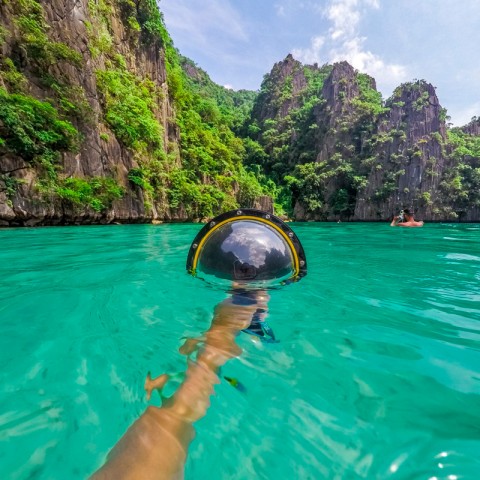 Бокс купольный Telesin Dome Port для Gopro 5/6/7-2