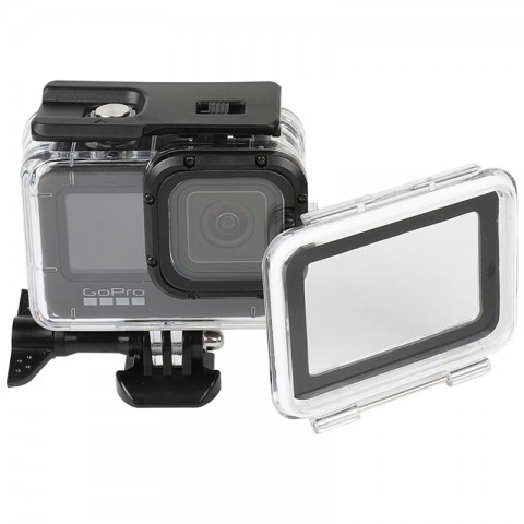 Бокс водонепроницаемый 60м для GoPro Hero 9/10/11/12/13 c Touch дверцей-1
