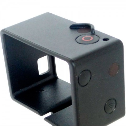 Рамка крепежная увеличенная для GoPro, с закрытыми кнопками-3