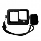 Чехол силиконовый с крышкой и ремешком для GoPro Hero 9/10/11/12