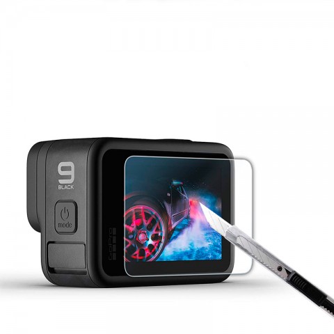 Стекло защитное для GoPro Hero 9/10/11/12/13 комплект 3 шт (на дисплеи, линзу)-1