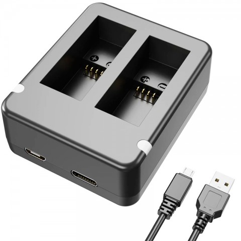 Двойное зарядное устройство для экшн камеры GoPro Hero 9/10/11/12/13