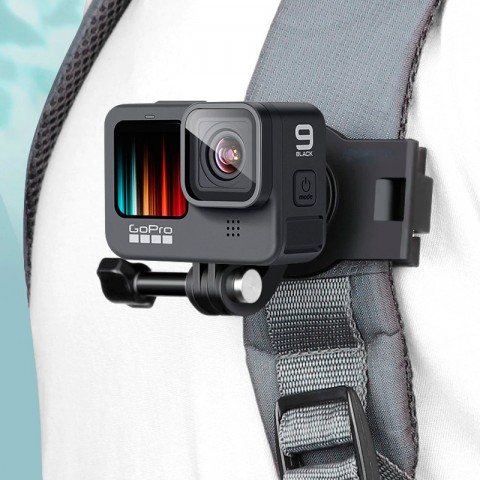 Крепление на лямку рюкзака пластиковое 360 для GoPro-1