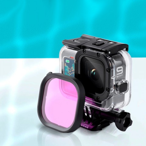 Фильтры световые для аквабокса GoPro Hero 9/10/11/12/13 (3 штуки)-6