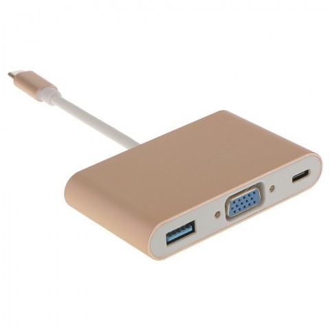 Адаптер многопортовый USB-C/VGA