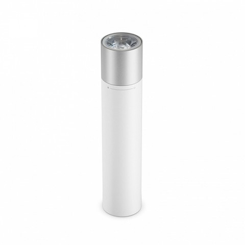 Фонарик-внешний аккумулятор Xiaomi Portable Flashlight 3350 mAh, белый