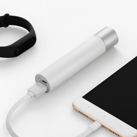 Фонарик-внешний аккумулятор Xiaomi Portable Flashlight 3350 mAh, белый-4