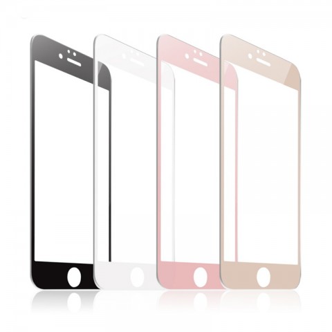 Защитное двухстороннее стекло для iPhone 7 / 8 с цветной рамкой