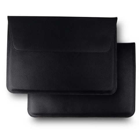 Чехол-конверт кожаный для ноутбука 13", черный-1