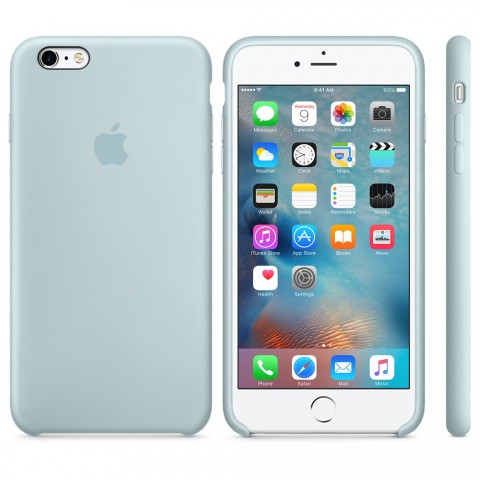 Чехол силиконовый для iPhone 6 Plus/6s Plus, бирюзовый-1
