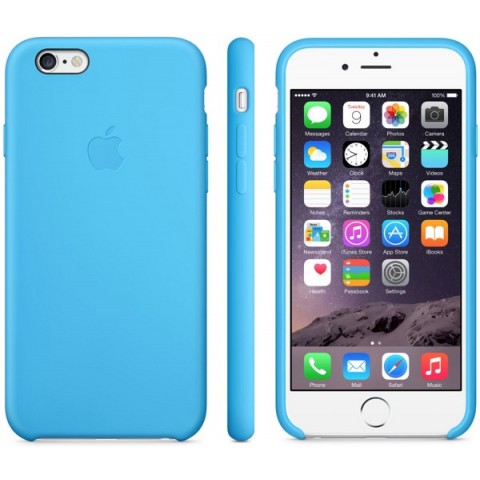 Чехол силиконовый для iPhone 6 Plus/6s Plus, голубой-1