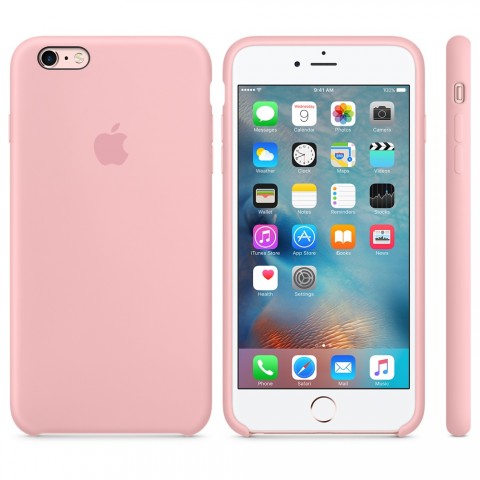 Чехол силиконовый для iPhone 6 Plus/6s Plus, светло-розовый-1
