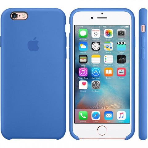 Чехол силиконовый для iPhone 6/6s, "кобальт"-1