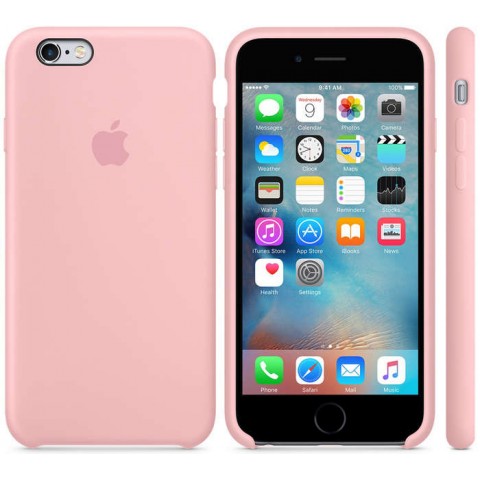 Чехол силиконовый для iPhone 6/6s, светло-розовый цвет-1