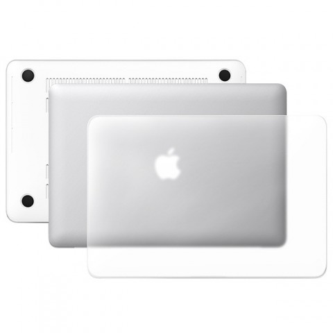 Чехол-накладка пластик глянцевый для MacBook Air 13" прозрачный