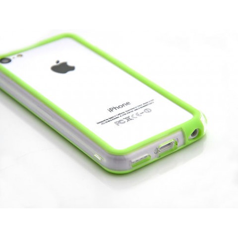 Чехол-бампер для iPhone 5C пластик-силикон-2