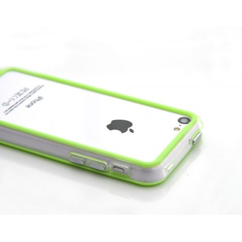 Чехол-бампер для iPhone 5C пластик-силикон-3