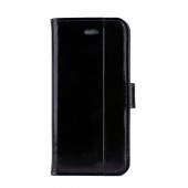 Чехол Modena для iPhone 5/5S/SE из кожи, задняя застёжка, чёрный