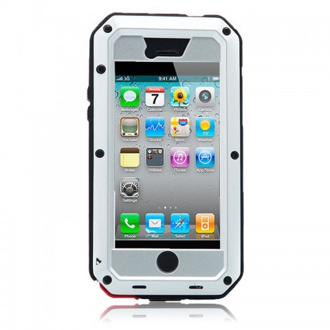 Чехол защитный для iPhone 5/5S Lunatik Taktik Extreme, серебристый